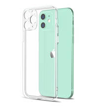 Ultra Thin Clear Phone Case For iPhone 11 Pro Max Case Soft TPU Transparent Cover For iPhone 11 Pro XS Max X 8 7 6s Plus XR Case 2024 - купить недорого