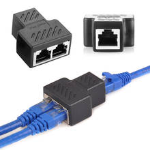 1 To 2 Ways RJ45 Ethernet LAN Network Splitter Double Adapter Ports Coupler Connector Extender Adapter Plug 2024 - buy cheap