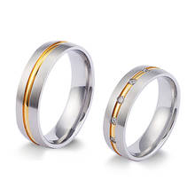 2021 new designer wedding rings for men and women couples Lover's stainless steel ring marriage anniversary gift 2024 - buy cheap