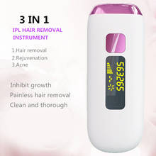 Mini 3 in 1 Photoepilator Bikini Hair Removal Laser Epilator 500000 Flash Permanent IPL Laser Hair Removal  Machine  For Women 2024 - buy cheap