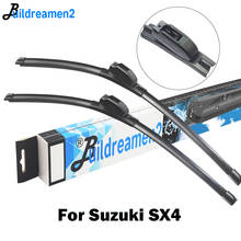 Buildreamen2 Car Wiper Blade Rubber Windshield Wiper Styling For Suzuki SX4 S-Cross 2006-2018 2024 - buy cheap