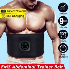 EMS Abdominal Muscle Stimulator Trainer USB Charging Connected Fitness Equipment Training Gear Electrostimulation Toner Message 2024 - buy cheap