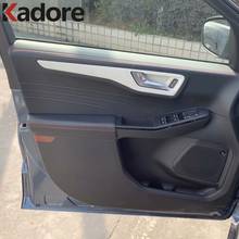 For Ford Kuga Escape 2020 2021 Carbon Fiber Inner Door Handle Bowl Frame Cover Trim Panel Molding Strip Car Interior Accessories 2024 - buy cheap