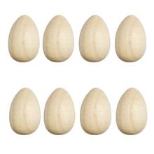 8Pcs Wooden Egg Shakers Musical Percussion InstrumentsMusic Egg Toys Set for Child Toys DIY Painting Music Learning 2024 - buy cheap