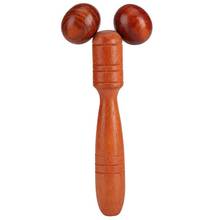 Roller Massager, Red Wood Roller Wooden Massager Thin Face Hand Leg Head Neck Back Waist Massage Wheel 2024 - buy cheap