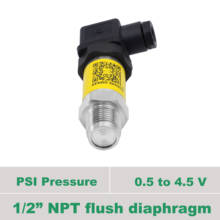 0.5 4.5V signal, 5 vdc, flushed pressure sensor transducer,  1 2 NPT male connection, 0 10psi, 100, 200, 300 psi, 3000psi gauge 2024 - buy cheap