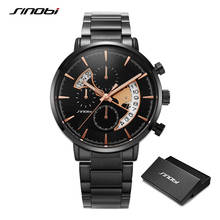 Top Brand SINOBI Luxury Men's Watch Calender Clock Male Sports Chronograph Watches Men Quartz Wrist Watch Relogio Masculino 2020 2024 - buy cheap