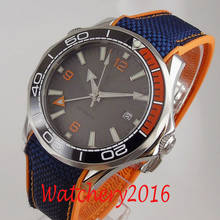 Luxury 41mm BLIGER Sterile Grey dial Sapphire glass GMT date ceramic bezel automatic men's watch 2024 - buy cheap
