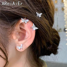 New Delicate Butterfly ear bone clip Crystal Zircon Earrings for Women No pierced ears earings Fashion Statement Jewelry gift 2024 - buy cheap