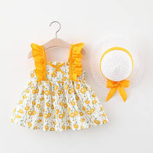 Keaiyouhuo-vestido infantil de algodão para recém-nascidos, conjunto de verão com estampa floral, roupas para bebês de 0-3 anos 2024 - compre barato