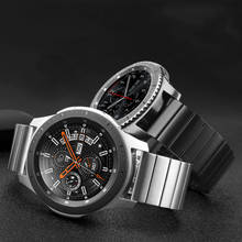 Correa de acero inoxidable para Samsung Galaxy watch, pulsera de 20/22mm para Samsung Galaxy watch de 46mm/42mm/Active 2 Gear S3 Frontier band Huawei watch GT 2 2024 - compra barato