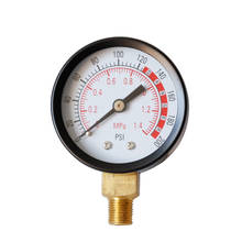 52mm/2 dial dial 0-200 psi calibre de pressão de ar 1/8 "npt montagem inferior 0-1.4 mpa instrumentos de medição de pressão substituição 2024 - compre barato