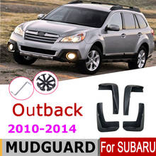 Pára-lamas do carro para subaru outback br 2010-2014 sobre fender mud flaps guarda respingo aba paralama acessórios 2013 2012 2024 - compre barato