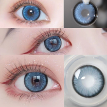 UYAAI 2Pcs Colored Lenses 1Pair Natural Eye Color Lens Contact Lenses For Eyes Contacts Yearly Color Contact Lenses Blue 2024 - купить недорого