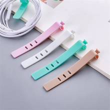 1/4pcs Silicone Straps Data Cable Soft Tape USB Wire Cable Tie Cable Organizer For Iphone Android Charging Earphone Cable Winder 2024 - buy cheap