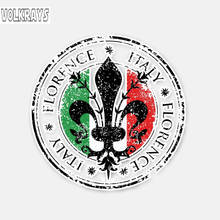 Volkrays Creative Car Sticker Firenze Italy Helmet Round Motorcycle Accessories Reflective Waterproof Vinyl Decal,10cm*10cm 2024 - buy cheap