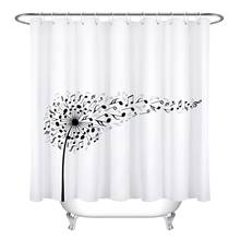 Music Note Dandelion Shower Curtain Waterproof Polyester Fabric Curtains Bathroom Shower Bathtub Home Decor 2024 - buy cheap