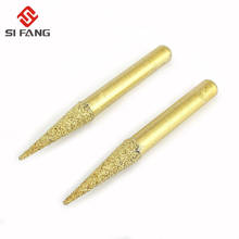 2Pcs 6mm Brazed diamond grinding head For Jade Peeled Stone Carving Abrasive tool 2024 - buy cheap