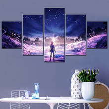5 Piece Wall Art Canvas Anime Manga Pictures Figure Posters And Prints Modern Home Living Room & Bedroom Decoration Paintings 2024 - buy cheap
