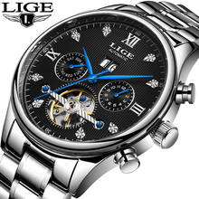 2019 LIGE New Mens Watches Top Brand Luxury Automatic Mechanical Luxury Watch Men Sport Wristwatch Mens Reloj Hombre Tourbillon 2024 - buy cheap