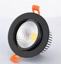 Foco de luz LED regulable para empotrar, lámpara de techo superbrillante, COB, 3W, 5W, 7W, 9W, 12W, 15W, CA de 110V y 220V 2024 - compra barato