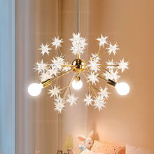 Creative fireworks pendant lights luxury modern pendant lamp gold unique design for bedroom nordic loft LED acrylic lighting E27 2024 - buy cheap