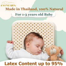 Moonlatex Thailand 100 Natural Baby Latex Pillow Newborn Infant Neck Cervical Spine Quality Kids Protective Head Pillow Children 2024 - buy cheap