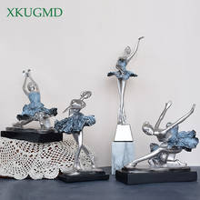 Ornamentos de resina para balé e menina, figura de escultura, adereços de fotografia de casamento, desktop, artesanato retrô, acessórios de decoração de casa 2024 - compre barato