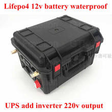 Lifepo4-batería portátil de 12,8 v, 12V, 100AH,120AH, 150AH, con salida UPS de 220v, energía solar de alta capacidad, cargador de 14,6 v y 10A 2024 - compra barato