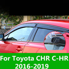 Visera especial para ventana de coche, accesorios para Exterior, ventana modificada, ceja de lluvia, para Toyota CHR C-HR, años 2016 a 2019 2024 - compra barato