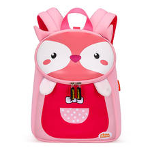 3d rosa coruja sacos de escola para meninas nova moda crianças escola mochila jardim de infância animais da criança mochila sacos 2024 - compre barato