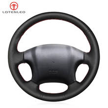 LQTENLEO Black Artificial Leather Steering Wheel Cover For Hyundai Tucson 2004 2005 2006 2007 2008 2009 2010 2011 2012 2013 2014 2024 - buy cheap