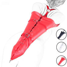 Sujetadores de brazos de cuero PU para parejas, fetiche de Bondage para adultos, juegos sexuales, juguetes de esclavo BDSM, Kits de Bondage, 3 colores a elegir 2024 - compra barato