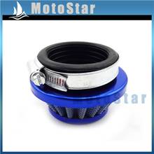 Limpiador de filtro de aire para bicicleta de carreras, de 44mm, azul, para motor de 2 tiempos, 47cc, 49cc, carburador de bolsillo, Mini Moto de cross, ATV, Quad, para niños 2024 - compra barato