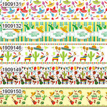 10yards - different sizes -Grosgrain ribbon - cute mexico Cactus ribbon printed ribbon 2024 - buy cheap