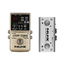 NUX LOOP CORE DELUXE 24-bit Looper Pedal with Dual Footswitch Pedal 8 Hours Recording Time Built-in 40 Drum Rhythms Tap 2024 - buy cheap