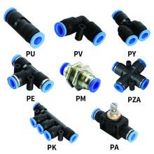 Pneumatic Fittings PU/PY/PV/PE/PM/PZA/PK/PA Wa Pipes and Pip Connectors Direct Thrust 4 to 12mm Plastic Hose Quick Couplings 2024 - buy cheap
