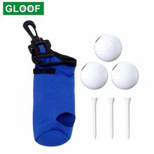 Golf Ball Bag Holder Clip Mini Golf Ball Holder Pouch Belt Clip Golfers Organizer for 3 Tees Golf Holder Carry Bag Accessories 2024 - buy cheap