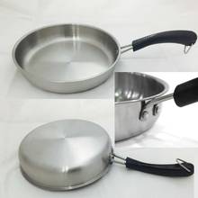 Frigideira de aço inoxidável, frigideira antiaderente, compatível com indução, multiuso para cozinha doméstica (diâmetro: 22cm) 2024 - compre barato