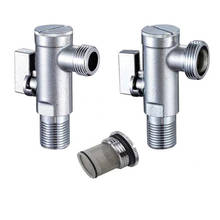 1PC Triangle Valve Bathroom Accessory 1/2*1/2 Or 1/2*3/4 Round Brass Angle Valves 2024 - buy cheap