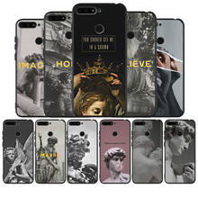 Art Michelangelo Aesthetic Phone Case For Honor 8X 9 8 10 20 30 Lite Pro MATE 9 10 20 30 Pro Lite Black TPU Soft shell 2024 - buy cheap