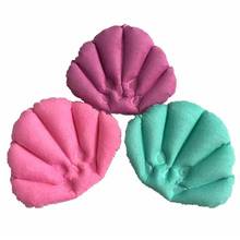 Soft Bathroom Pillow Home Comfortable Spa Inflatable Bath Cups Shell Shaped Neck Bathtub Cushion Bathroom Accessories 2024 - buy cheap