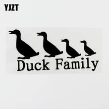 Yjzt 15cmx7.4cm engraçado animal pato família vinil carro adesivo decalque preto/prata 8c-0190 2024 - compre barato