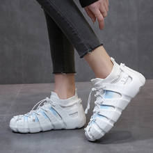 Baideng-tênis esportivo feminino de tecido respirável branco, calçado de corrida, para meninas, caminhada, atletismo 2024 - compre barato