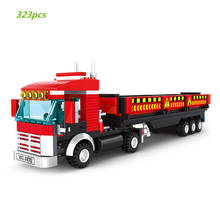 City High-tech Car Heavy Truck Building Blocks Kit Bricks Container Truck Vehicle Classic Model Kids Toys For Children Boys Gift 2024 - buy cheap