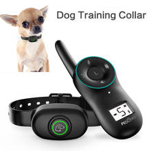 Dog Electric Collar Waterproof Dog Training Collar Rechargeable Remote Dog Bark Control Collar Anti Bark Pet Trainer Shock Vibra 2024 - buy cheap