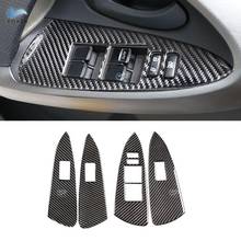 For Toyota Rav4 RAV 4 2006 2007 2008 2009 2010 2011 2012 Carbon Fiber Car Door Window Lift Switch Frame Cover Inner Trim 2024 - buy cheap