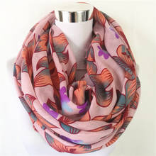 New floral print loop women scarf  hot sale lady infinity Scarves bandana flower circle scarf Fashion ring scarf for women 2024 - buy cheap