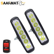 Faro LED para motocicleta, luz de día, foco DRL para camión, 4x4, ATV, 4WD, SUV, UAZ, foco de trabajo para coche de 12-80V 2024 - compra barato