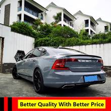 For VOLVO S90 2017 2018 2019 2020 ABS Exterior Rear Spoiler Tail Trunk Boot Wing Decoration Car Styling For S90 2024 - buy cheap